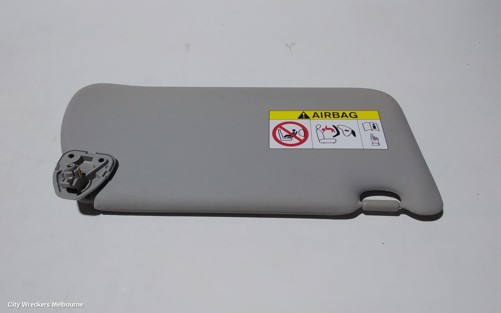 NISSAN NAVARA SUNVISOR, NP300, LH SIDE, CLOTH, GREY, NON MIRROR, NON COURTESY LIGHT TYPE, 04/2015 ONWARDS