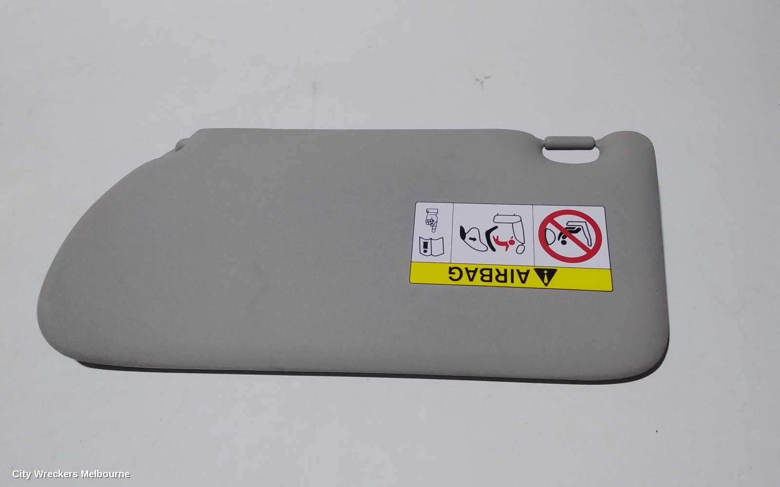NISSAN NAVARA SUNVISOR, NP300, PAIR, CLOTH, GREY, NON MIRROR, NON COURTESY LIGHT TYPE, 04/2015 ONWARDS