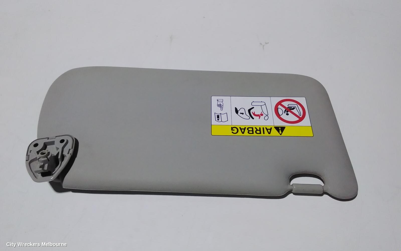 NISSAN NAVARA SUNVISOR, NP300, PAIR, CLOTH, GREY, NON MIRROR, NON COURTESY LIGHT TYPE, 04/2015 ONWARDS
