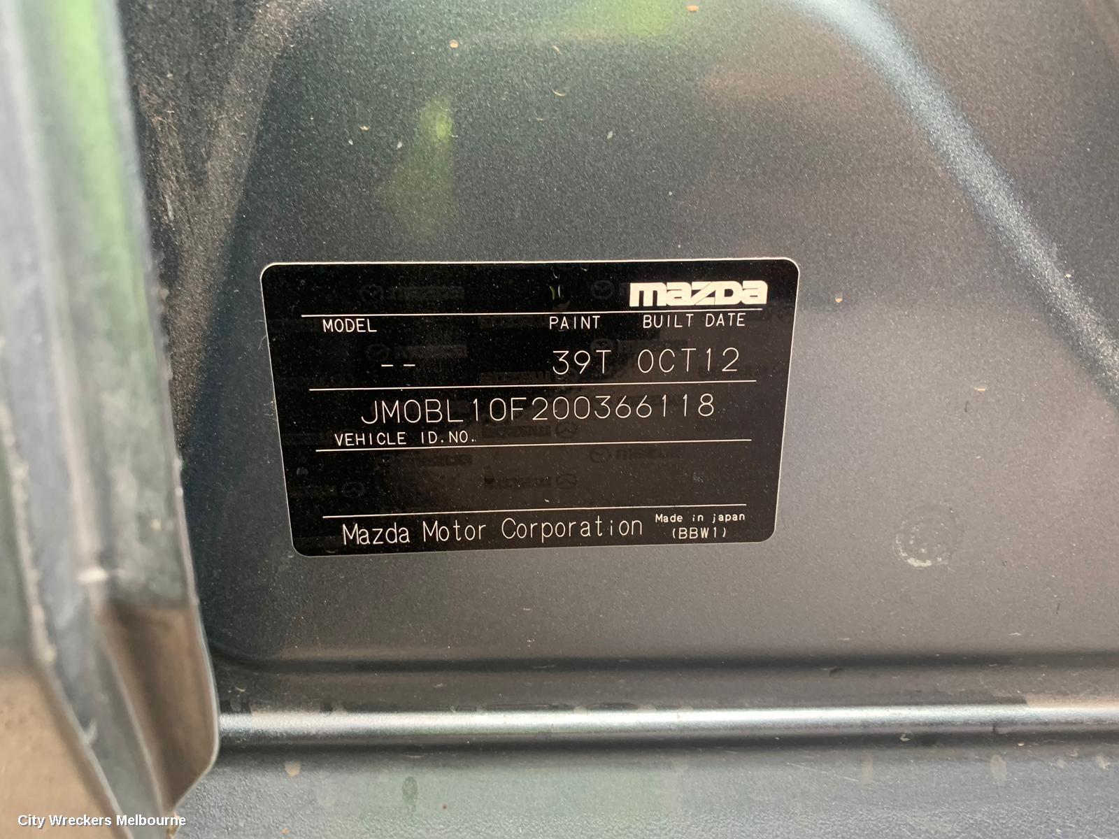 MAZDA 3 ECU, ENGINE ECU, 2.0, LF, PETROL, MANUAL T/M TYPE, ECU ONLY, BL, 09/2011 - 10/2013