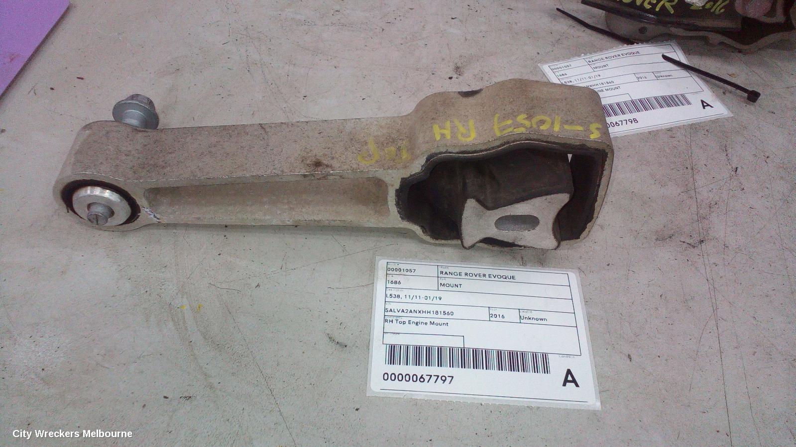 LAND ROVER RANGEROVER EVOQUE MOUNT, ENGINE MOUNT, DIESEL, 2.0, TURBO, L538, 09/2015 - 01/2019