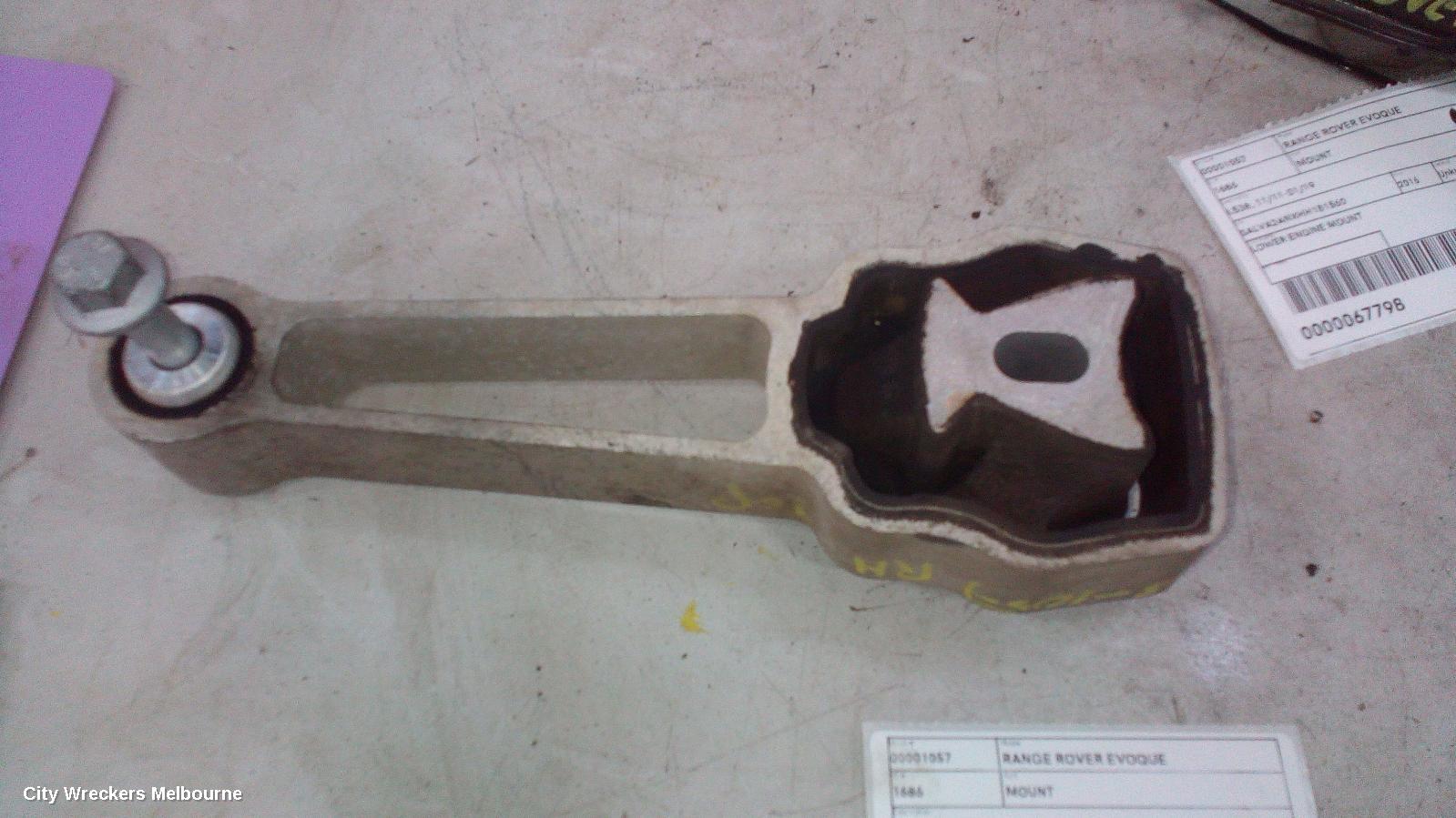 LAND ROVER RANGEROVER EVOQUE MOUNT, ENGINE MOUNT, DIESEL, 2.0, TURBO, L538, 09/2015 - 01/2019