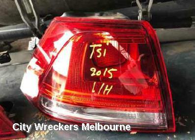 VOLKSWAGEN GOLF LEFT TAILLIGHT, GEN 7, HATCH, STANDARD, TRENDLINE/COMFORTLINE, NON LED TYPE, NON TINTED TYPE, 03/2013 - 03/2017