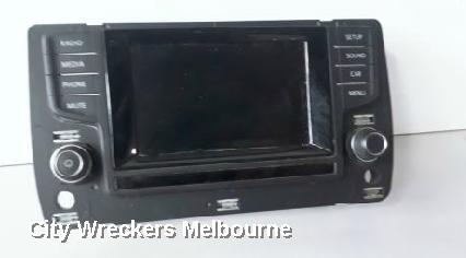 VOLKSWAGEN GOLF RADIO/CD/DVD/SAT/TV, DISPLAY SCREEN, 5.8IN, NON SAT NAV TYPE, GEN 7, 03/2013 - 03/2017
