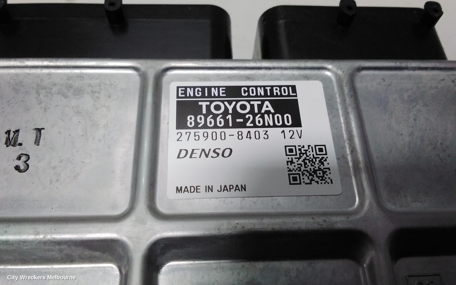 TOYOTA HIACE ECU, ENGINE ECU, 3.0, 1KD-FTV, DIESEL, P/N 89661-26N00, ECU ONLY, KDH, 09/2006 - 04/2019