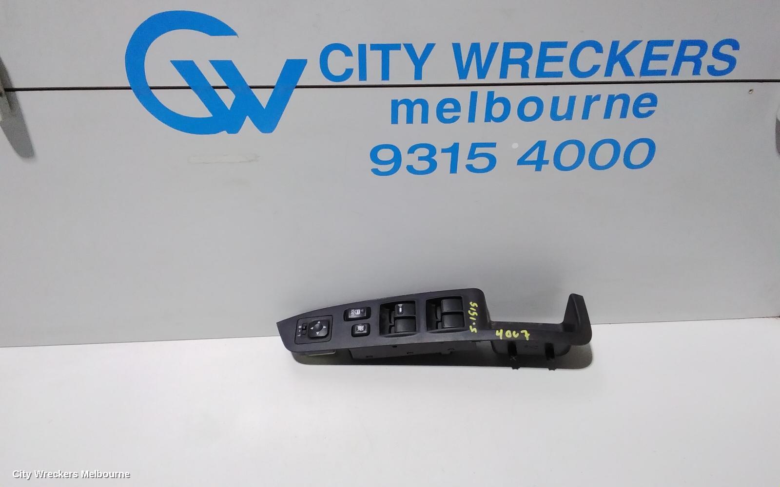 PEUGEOT 4007 PWR DR WIND SWITCH, RH FRONT (MASTER SWITCH), GS, 11/2009 - 08/2013