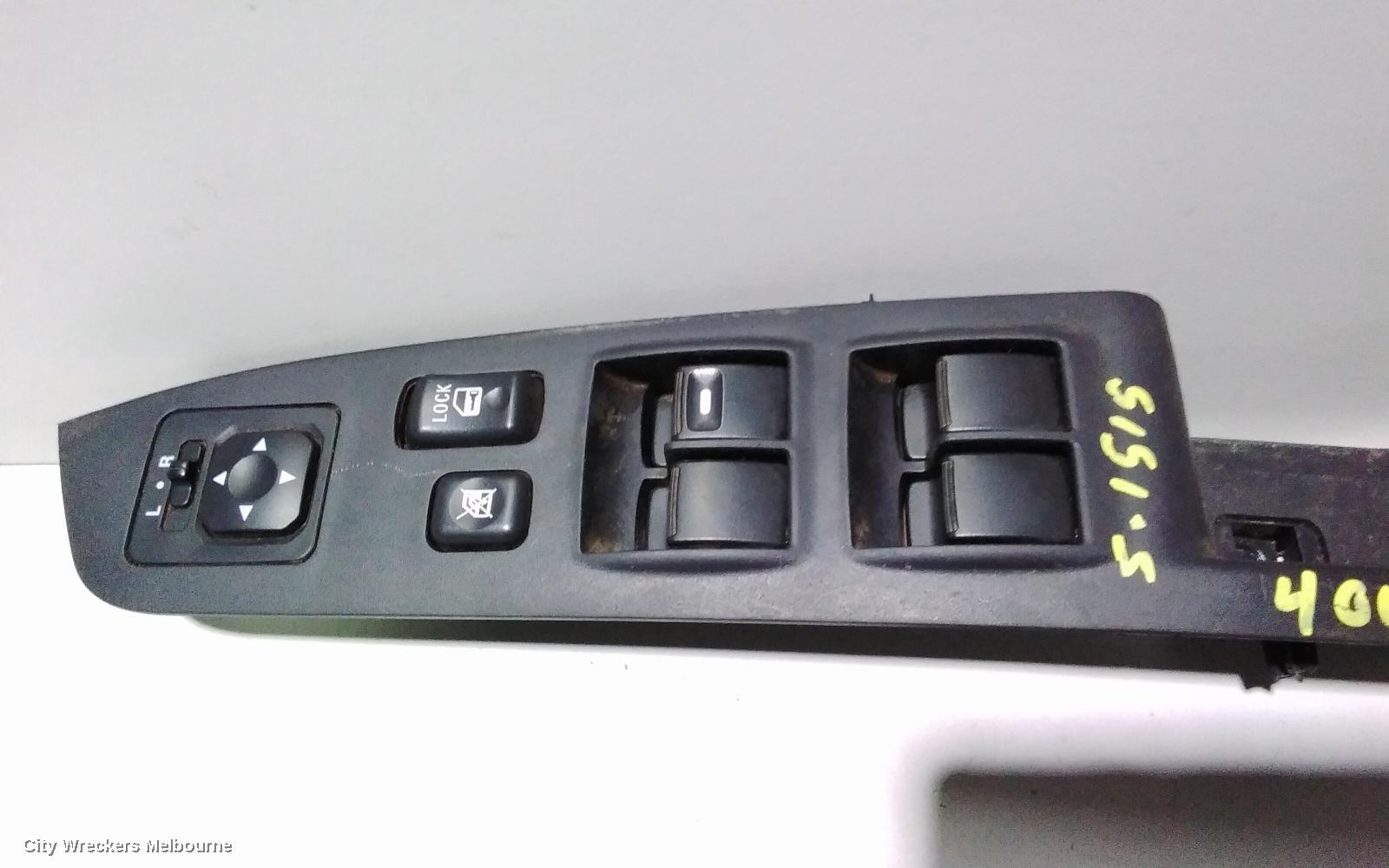 PEUGEOT 4007 PWR DR WIND SWITCH, RH FRONT (MASTER SWITCH), GS, 11/2009 - 08/2013