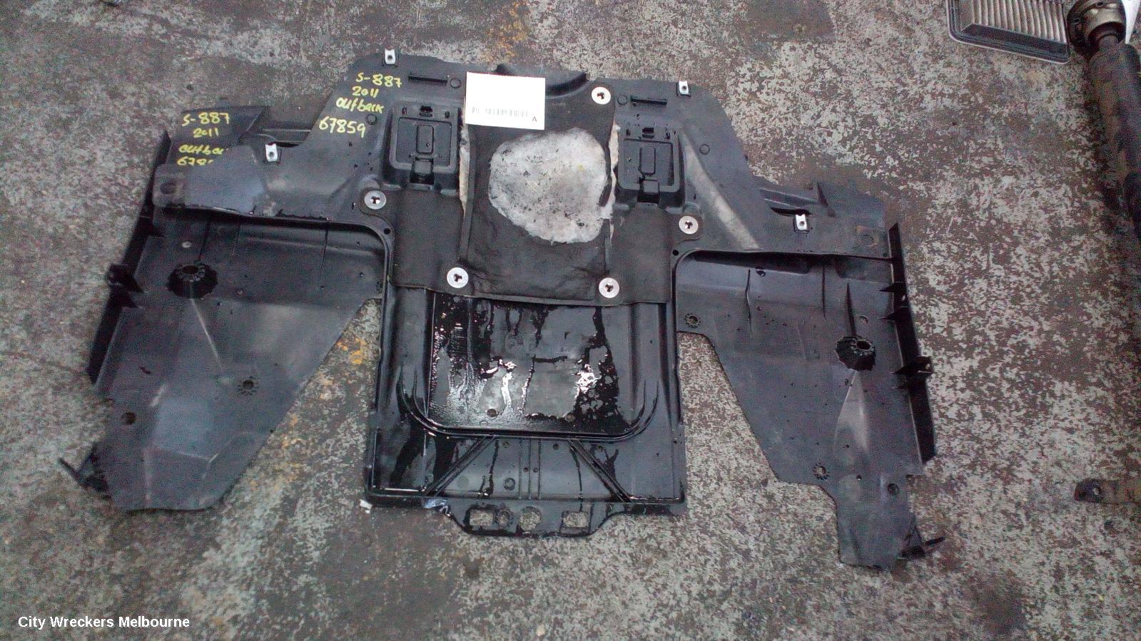SUBARU OUTBACK LOWER ENGINE SPLASH TRAY, LOWER ENGINE SPLASH TRAY, 5TH GEN, 09/2009 - 11/2014