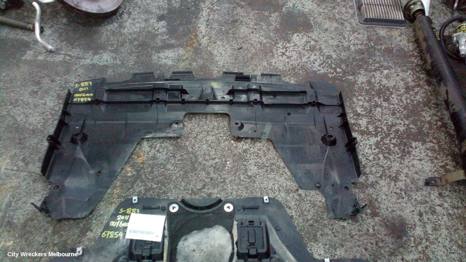 SUBARU OUTBACK LOWER ENGINE SPLASH TRAY, LOWER ENGINE SPLASH TRAY, 5TH GEN, 09/2009 - 11/2014