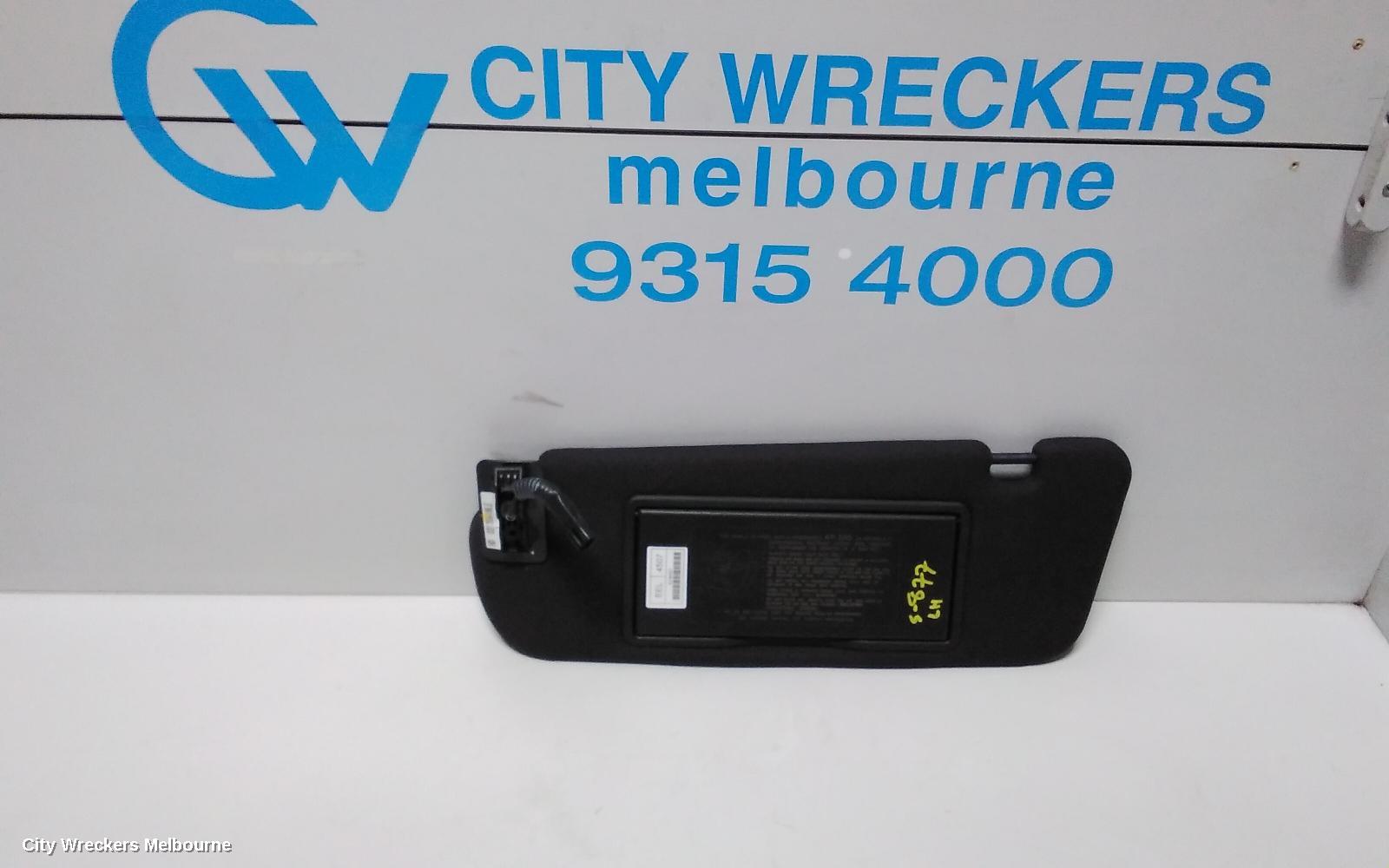 HOLDEN COMMODORE SUNVISOR, VE, LH SIDE, DARK GREY, 08/2006 - 04/2013