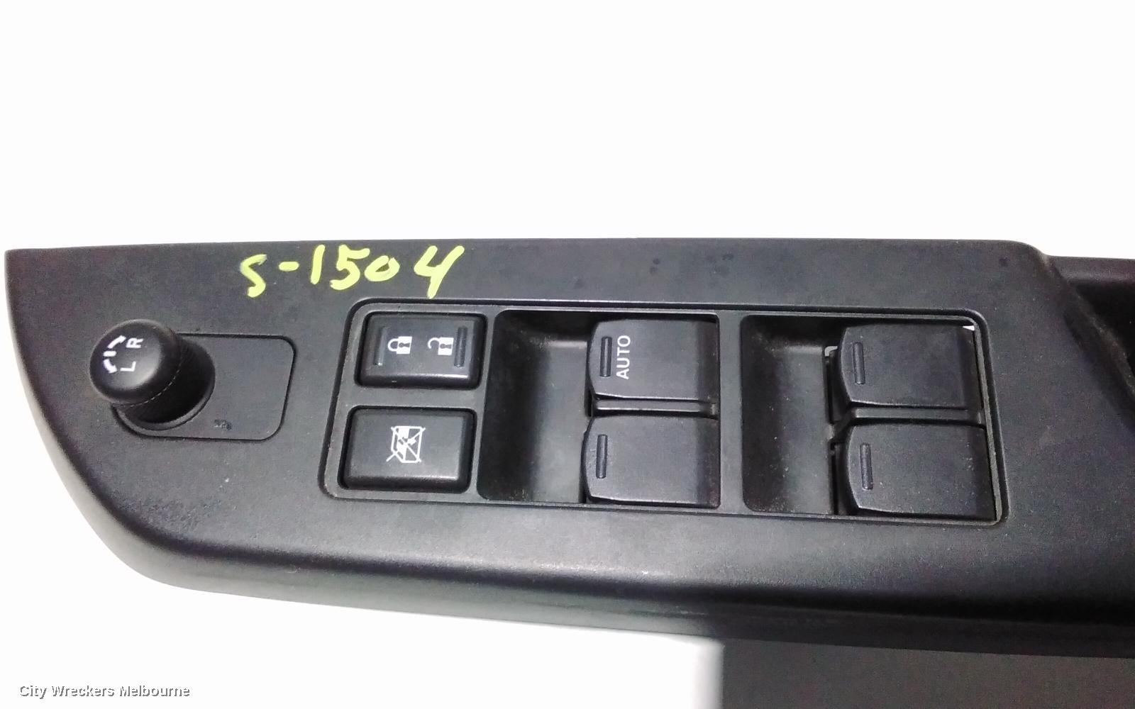 SUZUKI SWIFT PWR DR WIND SWITCH, RH FRONT (MASTER SWITCH), FZ, 08/2010 - 03/2017