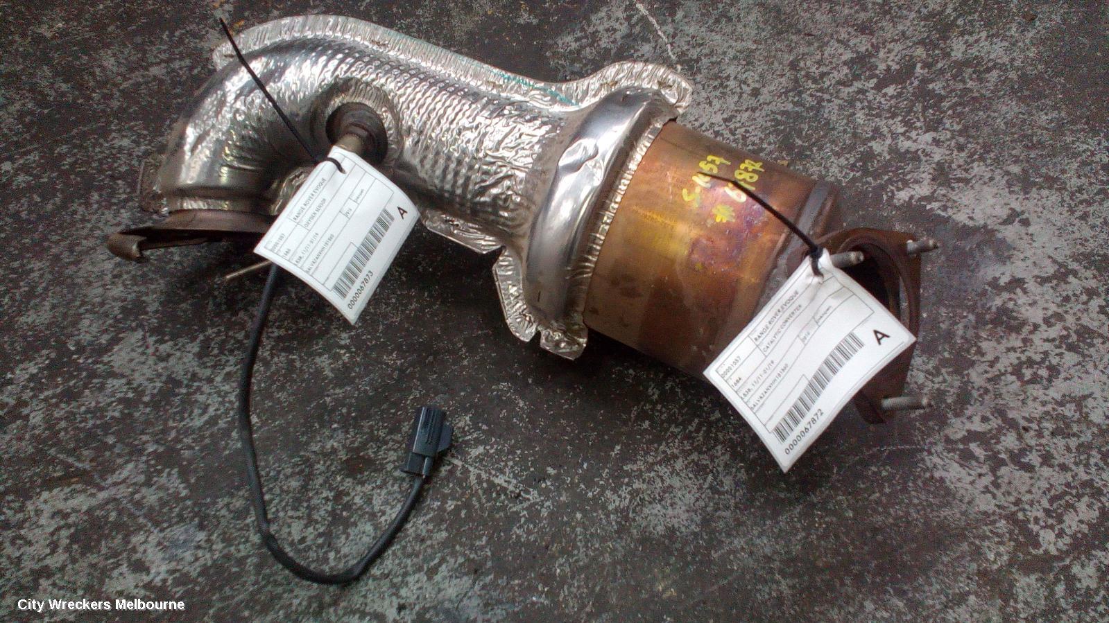 LAND ROVER RANGEROVER EVOQUE CATALYTIC CONVERTER, L538, 11/2011 - 01/2019
