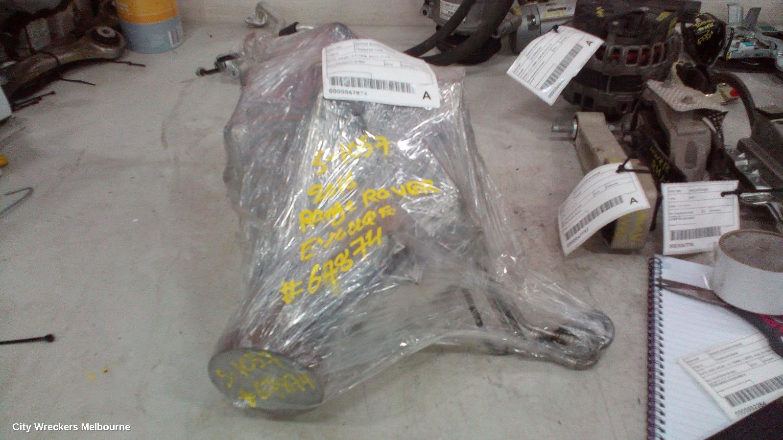 LAND ROVER RANGEROVER EVOQUE TRANSFER CASE, AUTO, DIESEL, 2.0, EFFICIENT DRIVELINE, L538, 09/2015 - 01/2019
