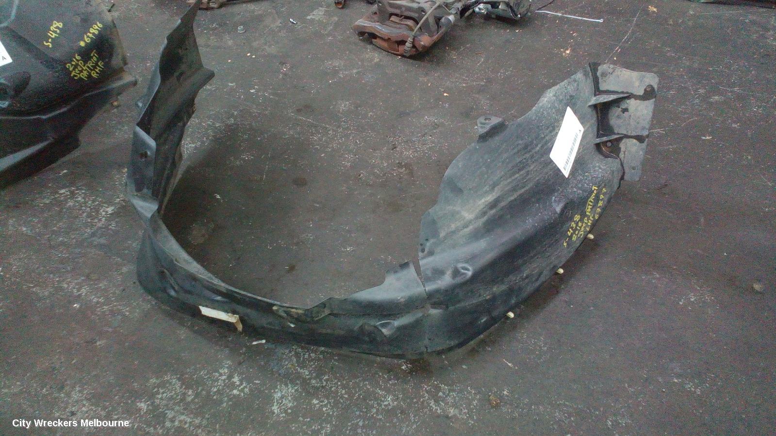 JEEP PATRIOT LEFT GUARD LINER, MK, 08/2007 - 12/2016