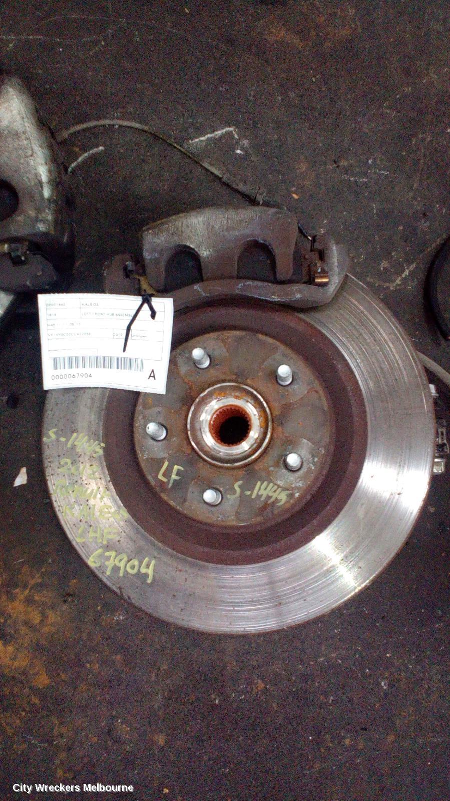 RENAULT KALEOS LEFT FRONT HUB ASSEMBLY, H45, 09/2008 - 04/2016