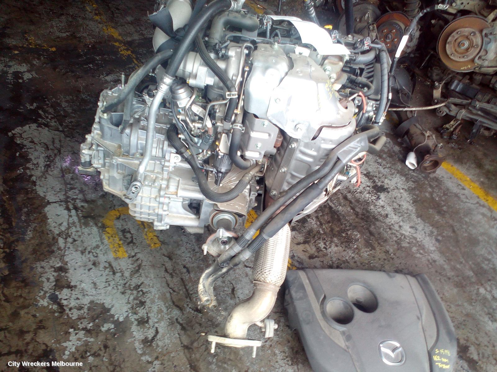 MAZDA CX5 ENGINE, DIESEL, 2.2, SH-VPTR, BI-TURBO, KF, 05/2018 ONWARDS