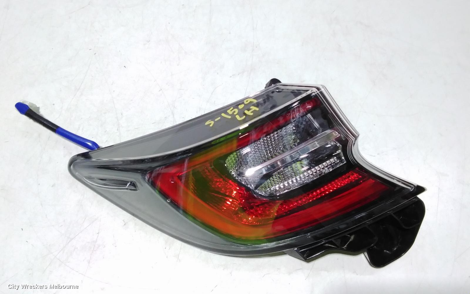 TOYOTA COROLLA LEFT TAILLIGHT, E210, HATCH, 07/2018 ONWARDS