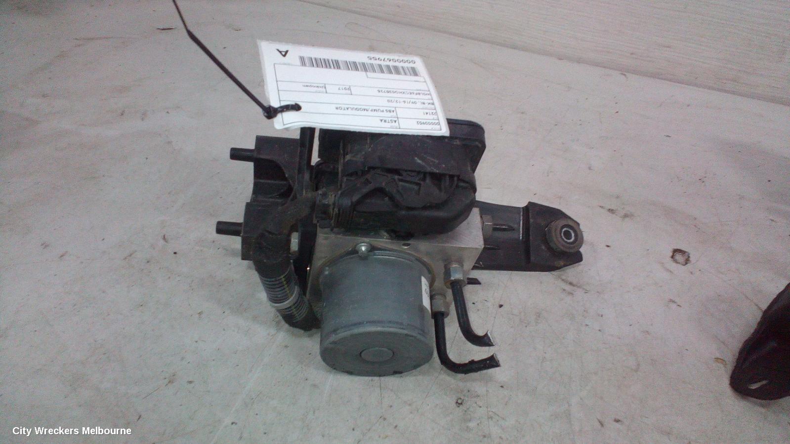HOLDEN ASTRA ABS PUMP/MODULATOR, BK-BL, 09/2016 - 12/2020