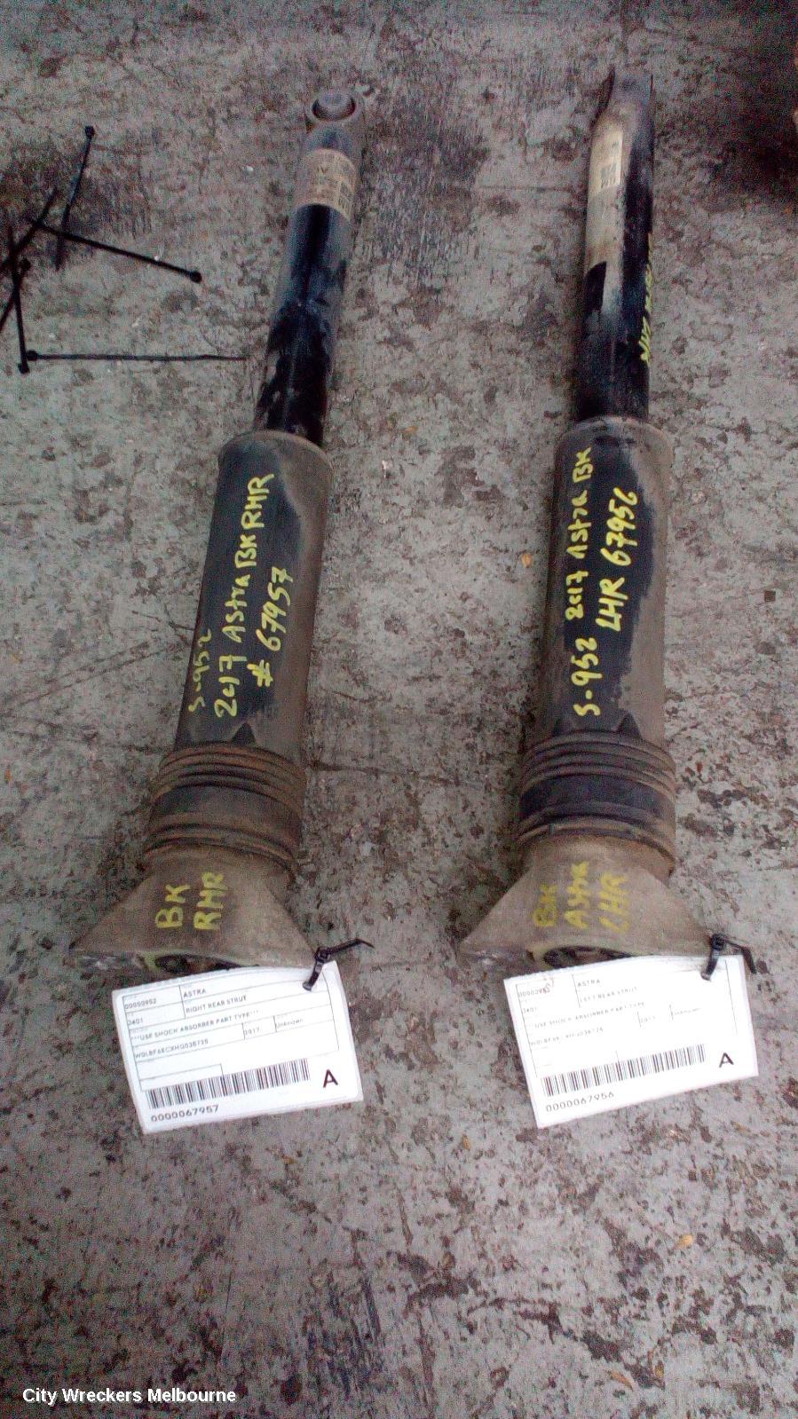 HOLDEN ASTRA LEFT REAR STRUT, ***USE SHOCK ABSORBER PART TYPE***