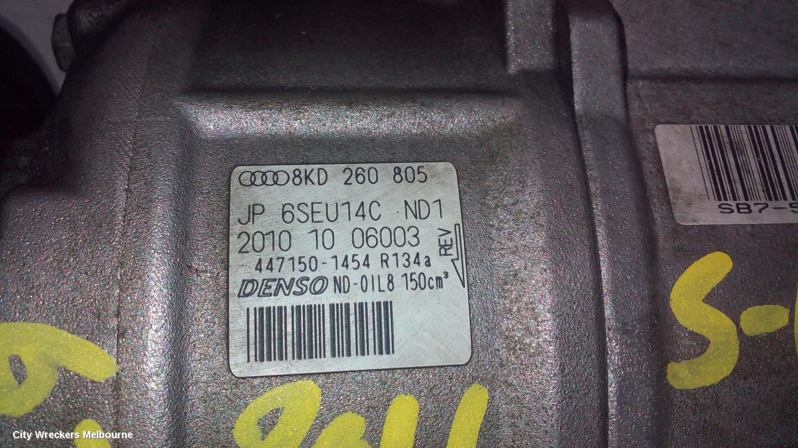 AUDI A4 A/C COMPRESSOR, B8 8K (A4), 2.0, PETROL, 02/2008 - 06/2012