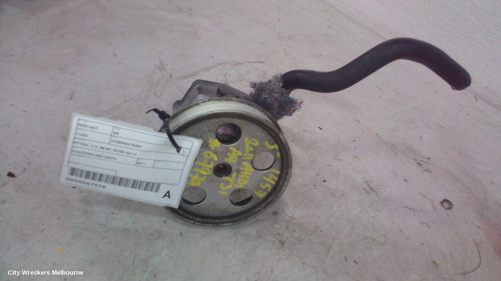 AUDI A4 STEERING PUMP, PETROL, 2.0, B8 8K, 02/2008 - 06/2012