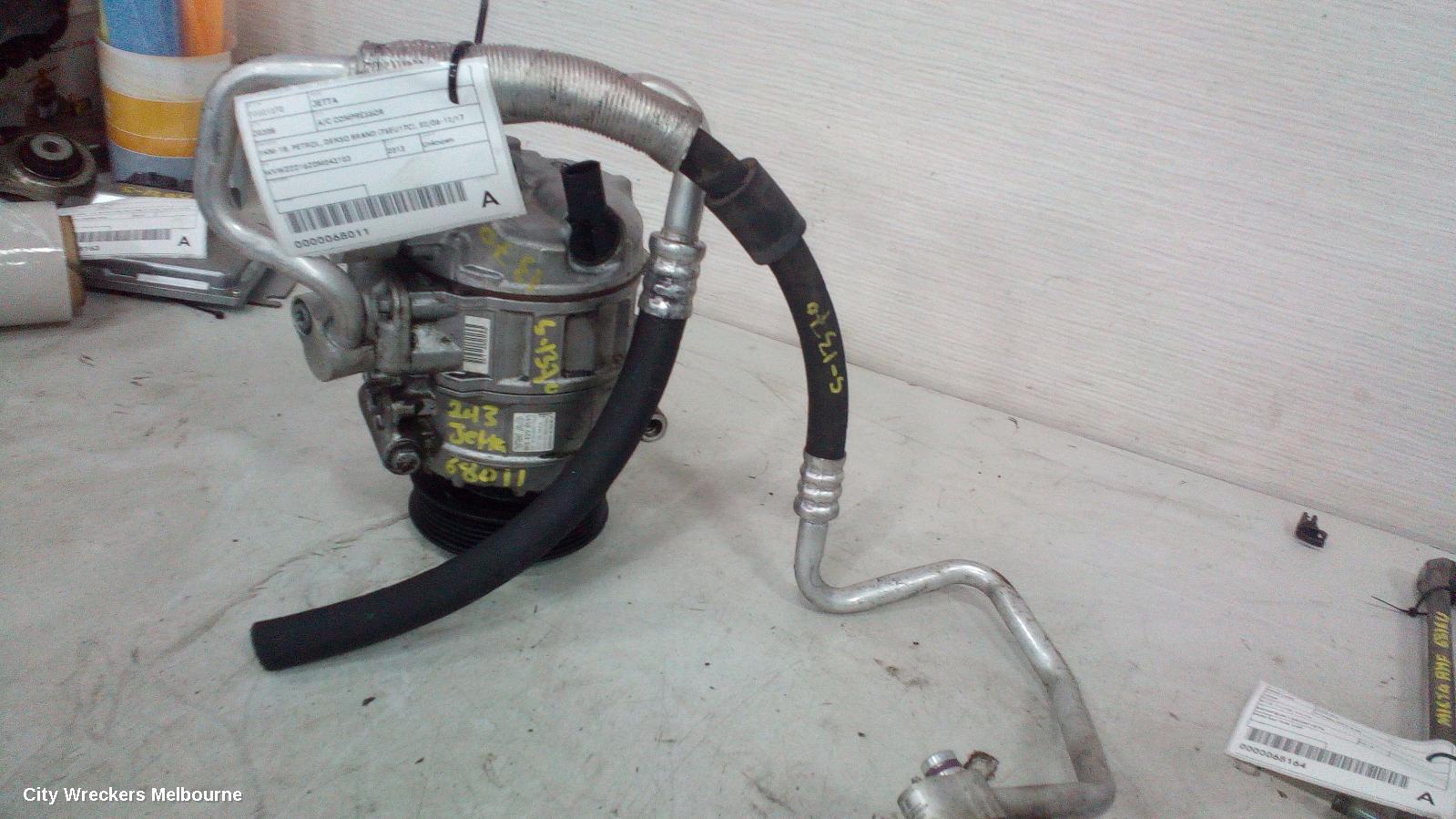 VOLKSWAGEN JETTA A/C COMPRESSOR, 1KM-1B, PETROL, DENSO BRAND (7SEU17C), 02/2006 - 12/2017