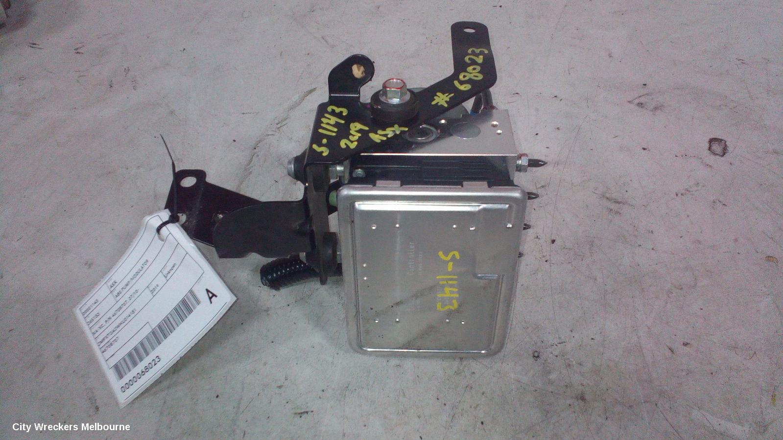 MITSUBISHI ASX ABS PUMP/MODULATOR, XA-XC, P/N 4670B707, 07/2010 ONWARDS
