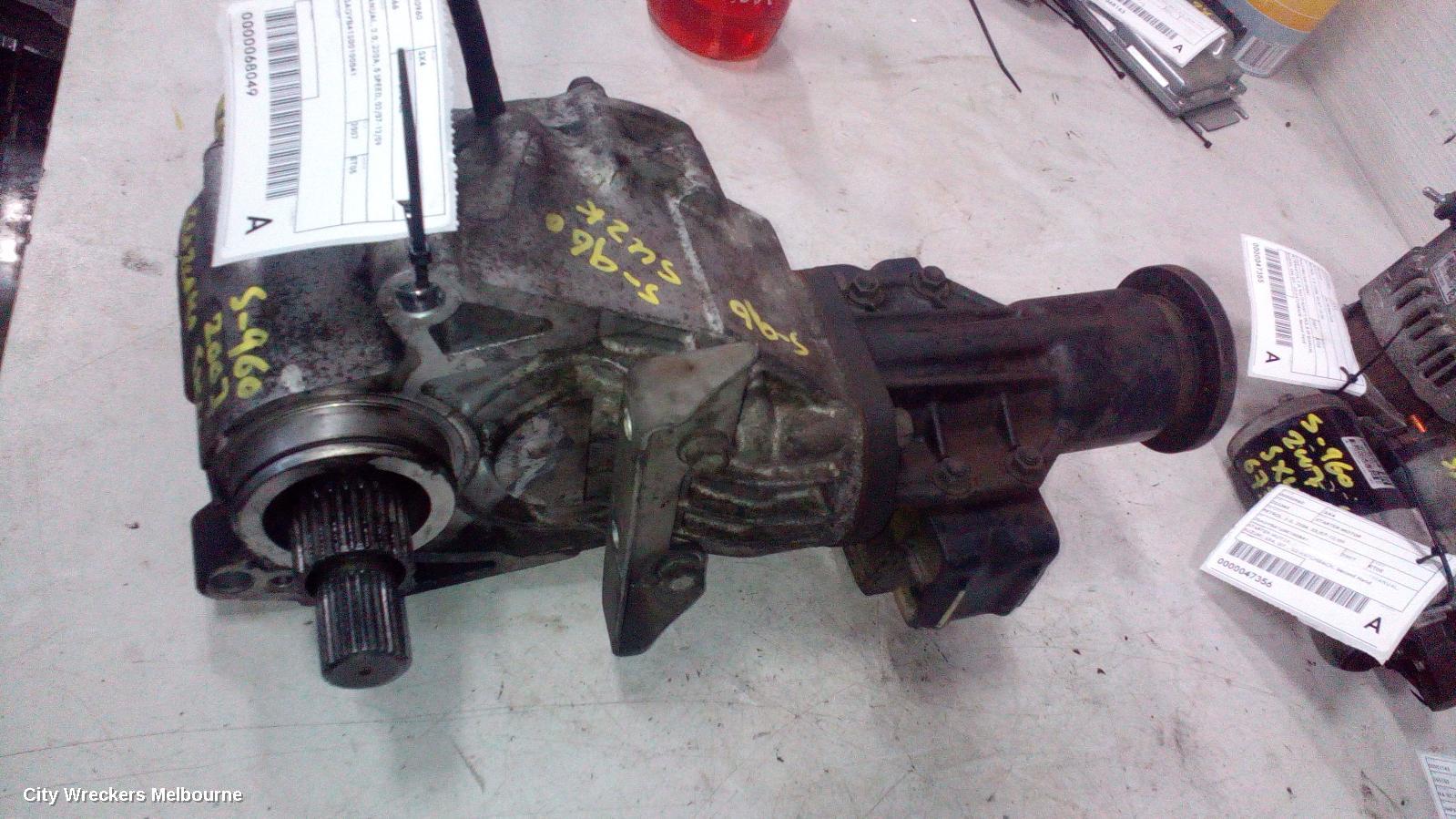 SUZUKI SX4 TRANSFER CASE, MANUAL, 2.0, J20A, 5 SPEED, 02/2007 - 12/2009