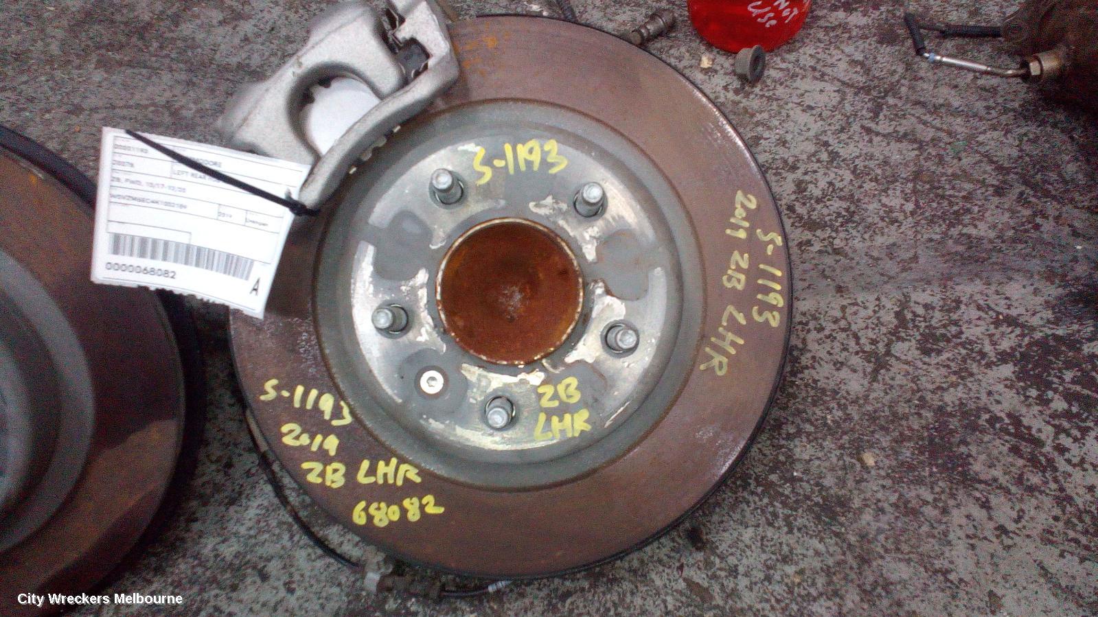 HOLDEN COMMODORE LEFT REAR HUB ASSEMBLY, ZB, FWD, 10/2017 - 12/2020