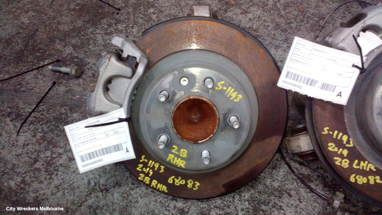 HOLDEN COMMODORE RIGHT REAR HUB ASSEMBLY, ZB, FWD, 10/2017 - 12/2020