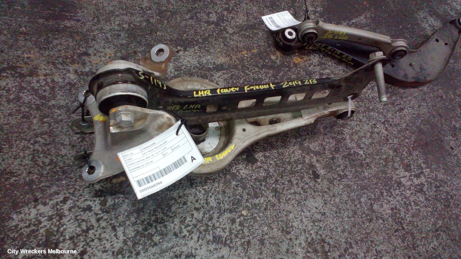 HOLDEN COMMODORE LEFT REAR TRAILING ARM, LOWER CONTROL ARM, ZB, 10/2017 - 12/2020