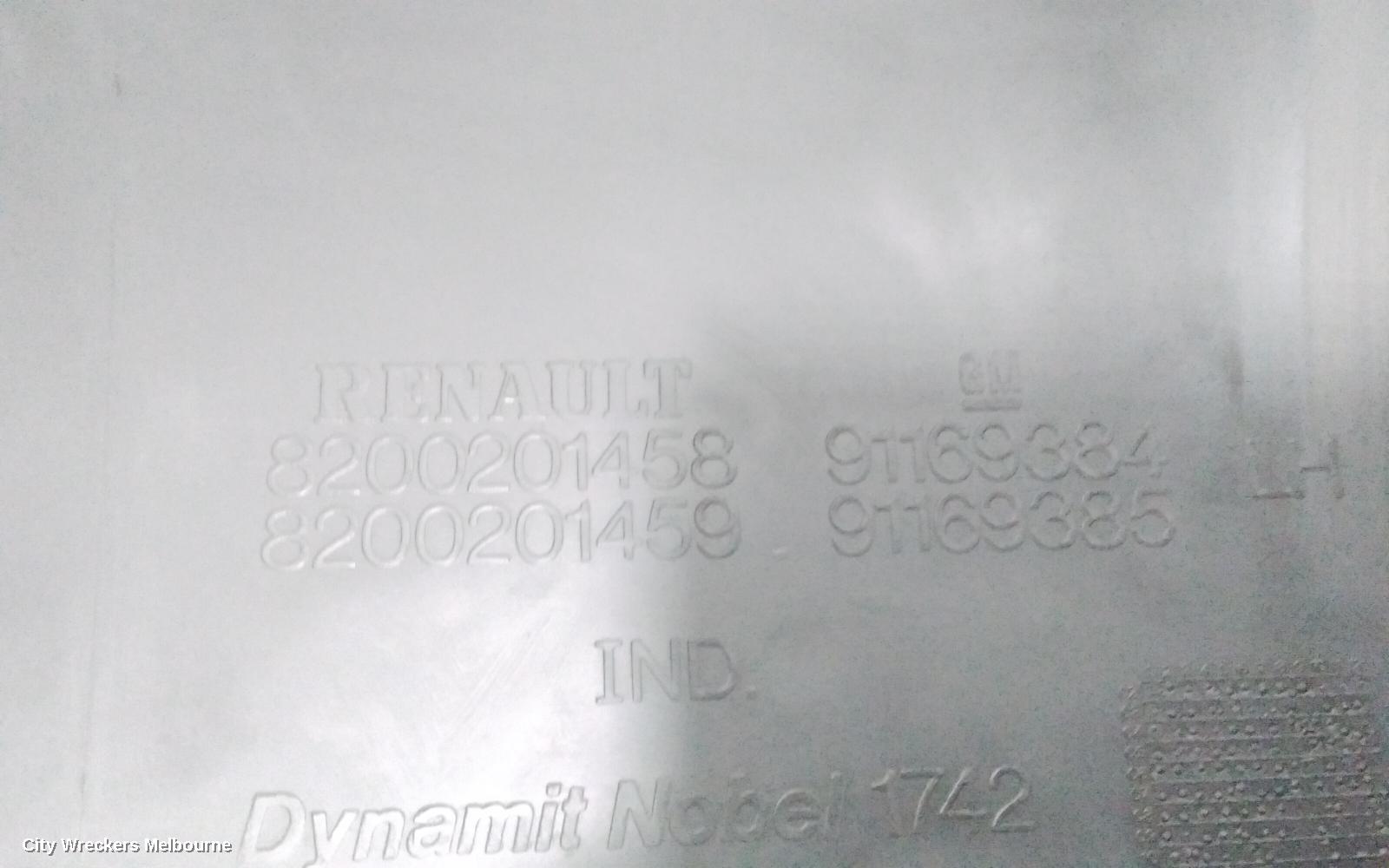 RENAULT TRAFIC REAR BUMPER, BUMPER BAR END (LH SIDE), X83, 04/2004 - 12/2014