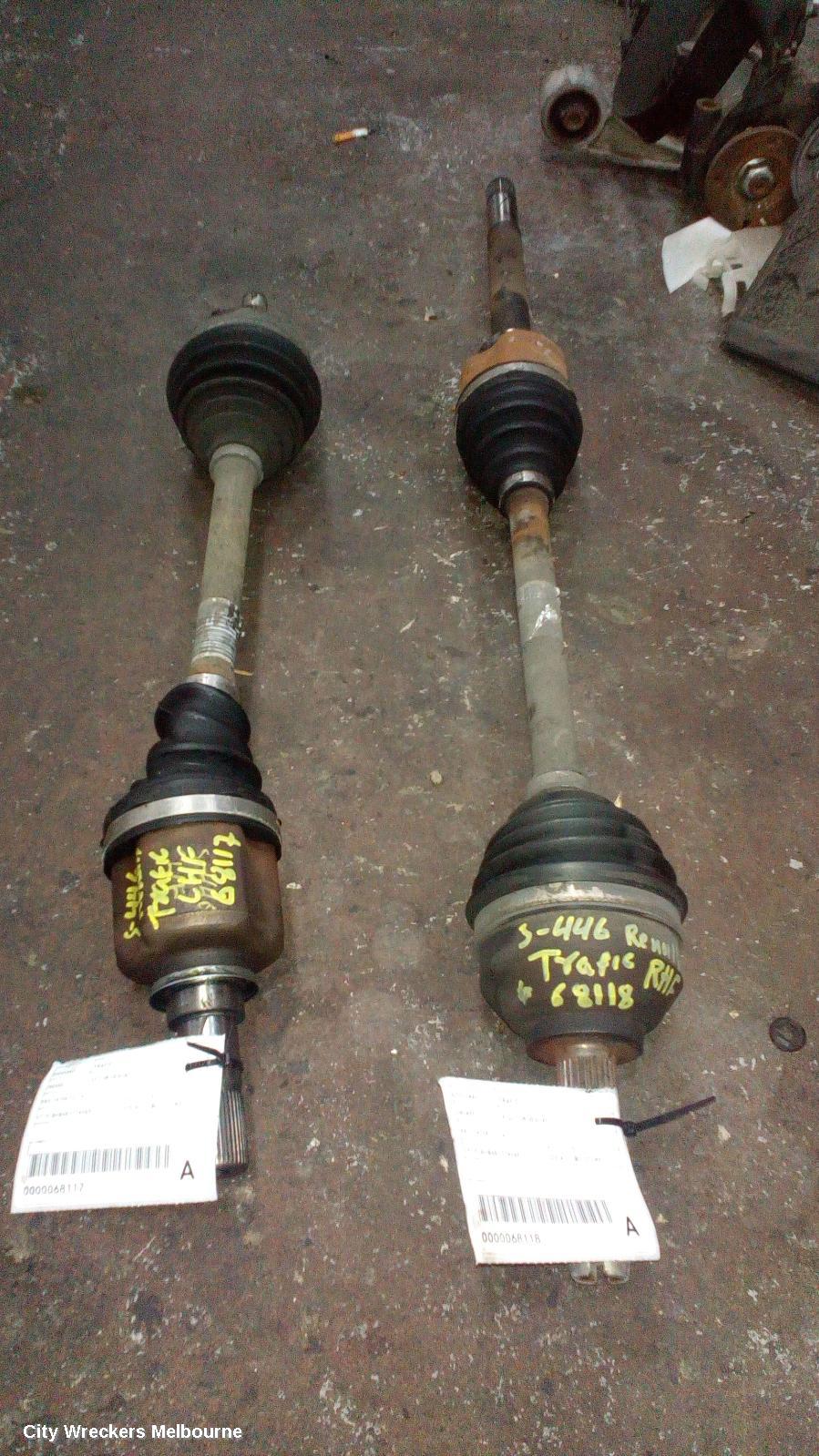 RENAULT TRAFIC LEFT DRIVESHAFT, X83, 04/2004 - 12/2014