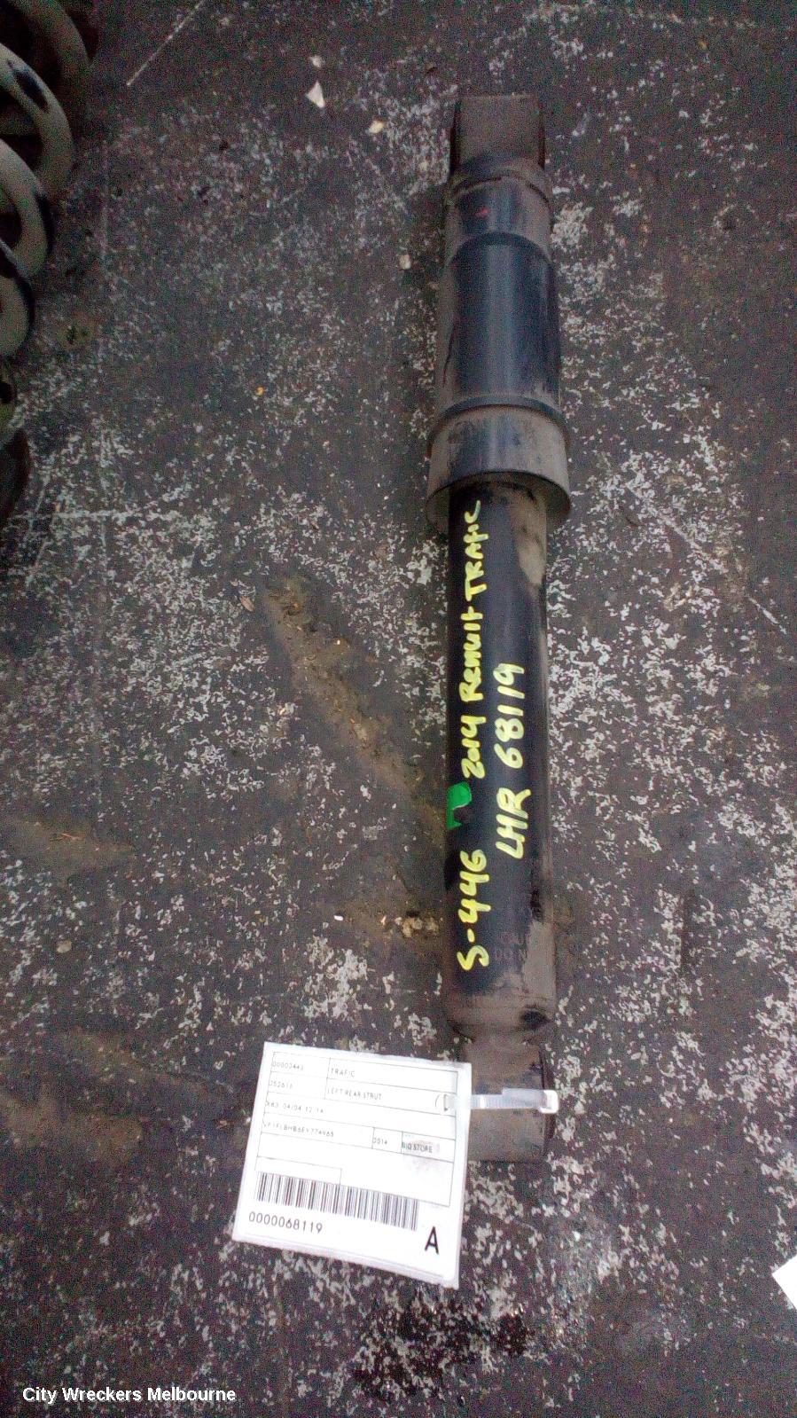 RENAULT TRAFIC LEFT REAR STRUT, X83, 04/2004 - 12/2014