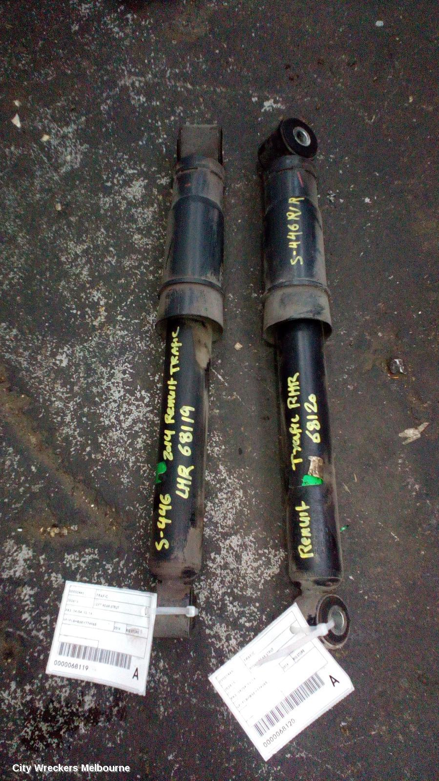 RENAULT TRAFIC RIGHT REAR STRUT, X83, 04/2004 - 12/2014