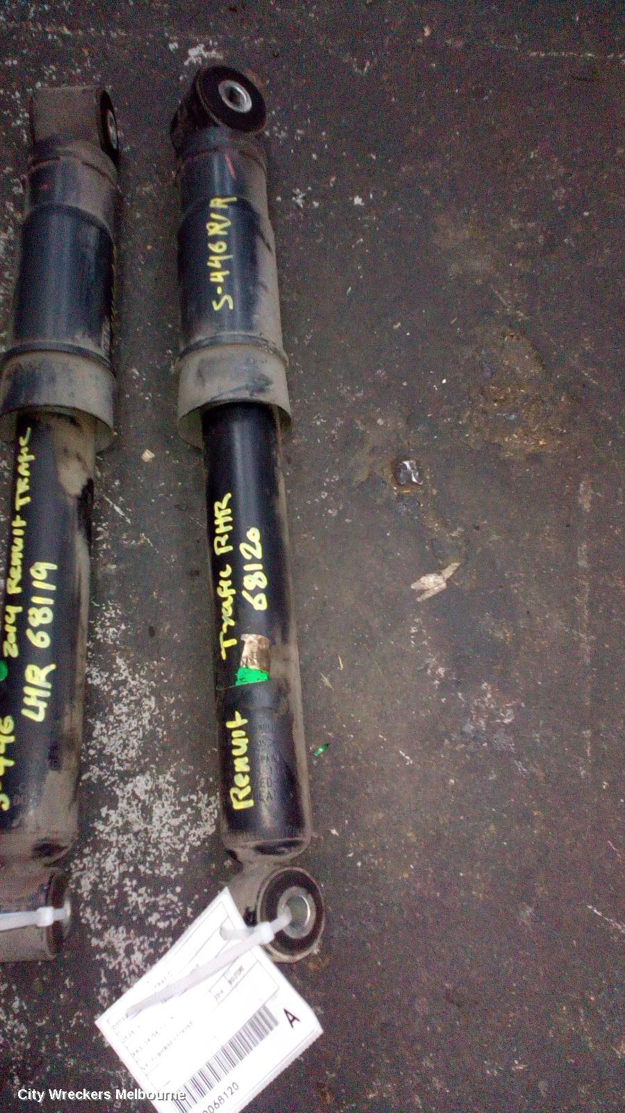 RENAULT TRAFIC RIGHT REAR STRUT, X83, 04/2004 - 12/2014