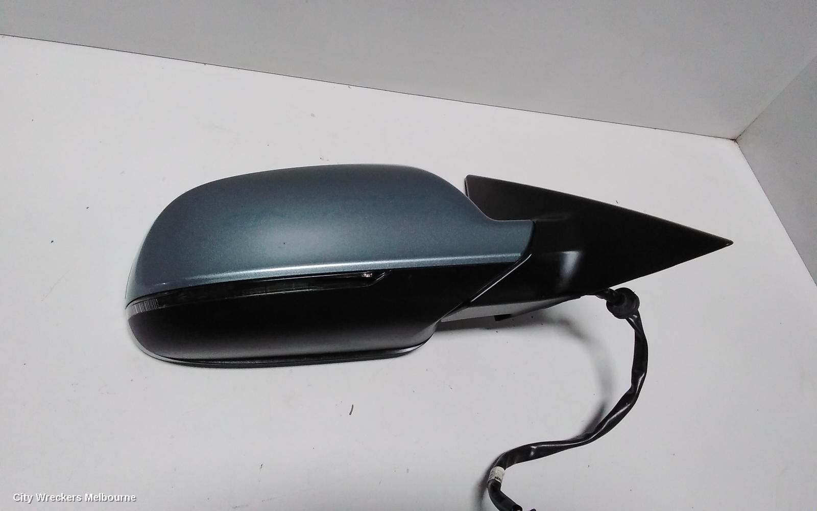 AUDI A5 RIGHT DOOR MIRROR, 8T, A5, HATCH, MANUAL FOLD, HEATED, NON LANE CHANGE ASSIST TYPE (6XD/7Y0), 10/2009 - 11/2016