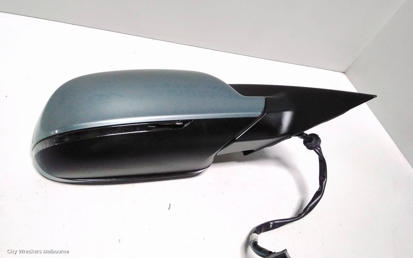 AUDI A5 RIGHT DOOR MIRROR, 8T, A5, HATCH, MANUAL FOLD, HEATED, NON LANE CHANGE ASSIST TYPE (6XD/7Y0), 10/2009 - 11/2016