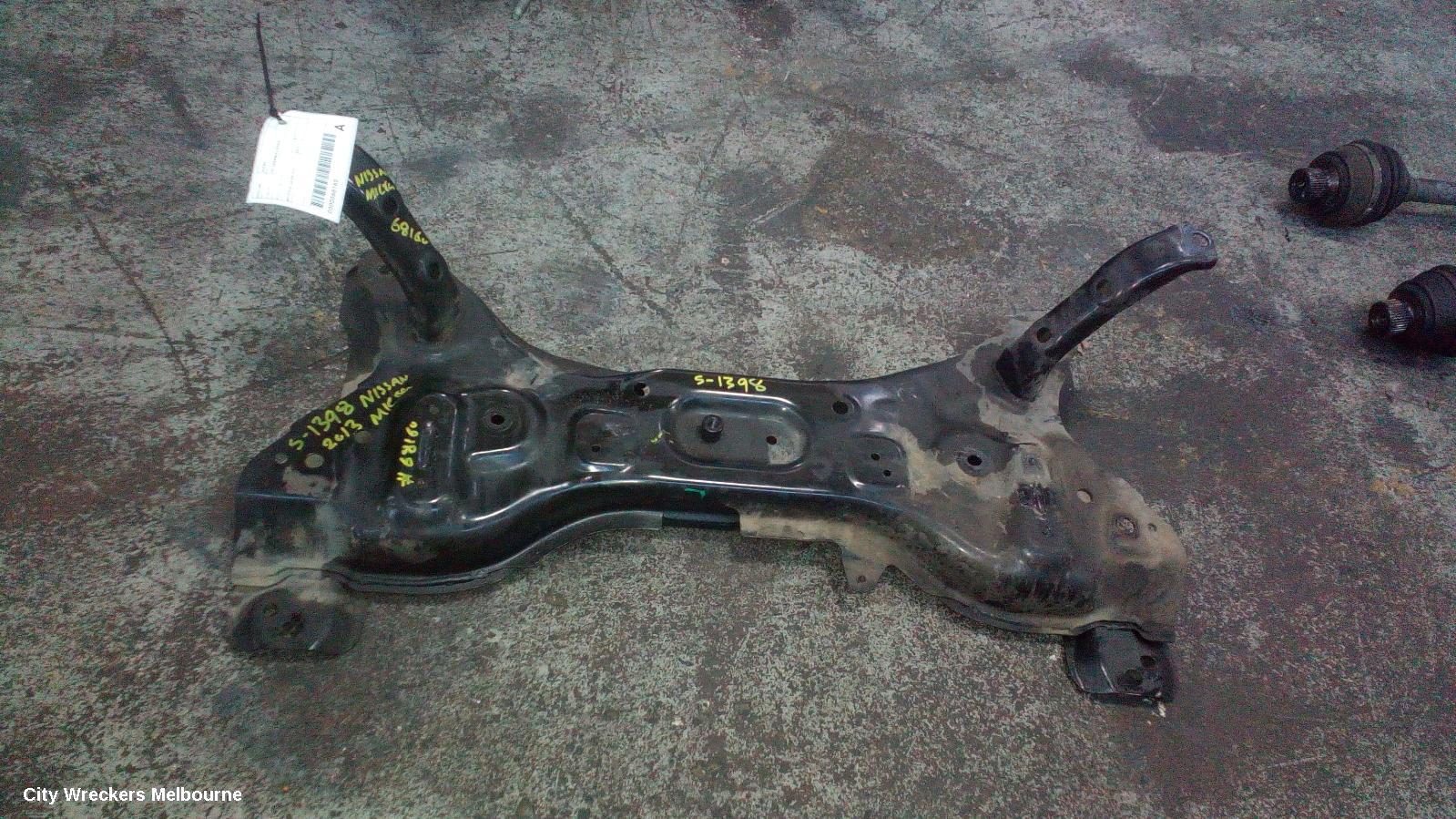 NISSAN MICRA FRT XMEMBER/CRADLE, K13, 11/2010 - 12/2016