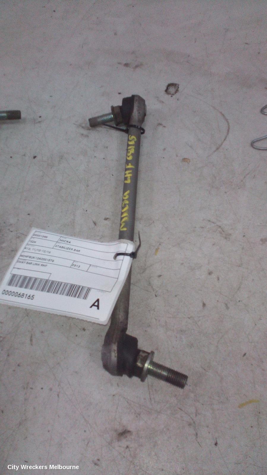 NISSAN MICRA STABILISER BAR, K13, 11/2010 - 12/2016