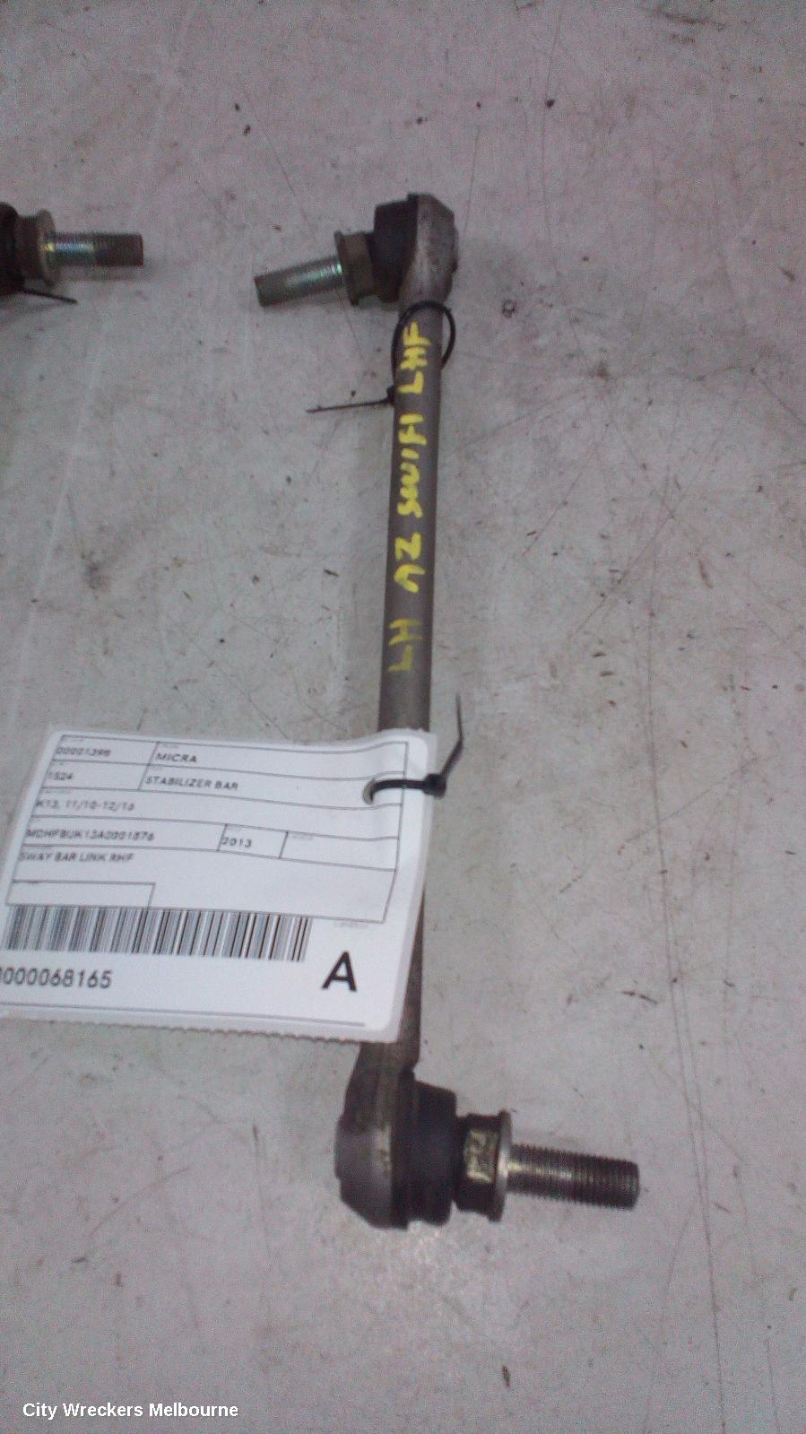 NISSAN MICRA STABILISER BAR, K13, 11/2010 - 12/2016