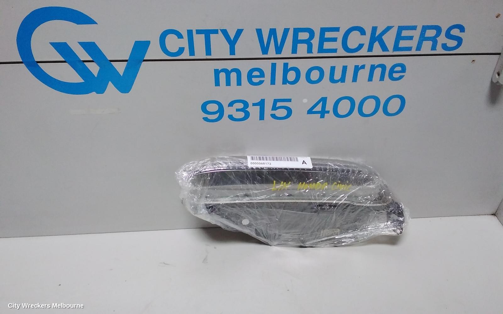 HONDA CIVIC LEFT INDICATOR/FOG/SIDE, DAYTIME RUNNING LAMP, 9TH GEN, HATCH (VIN SHHFK), 06/2012 - 03/2015