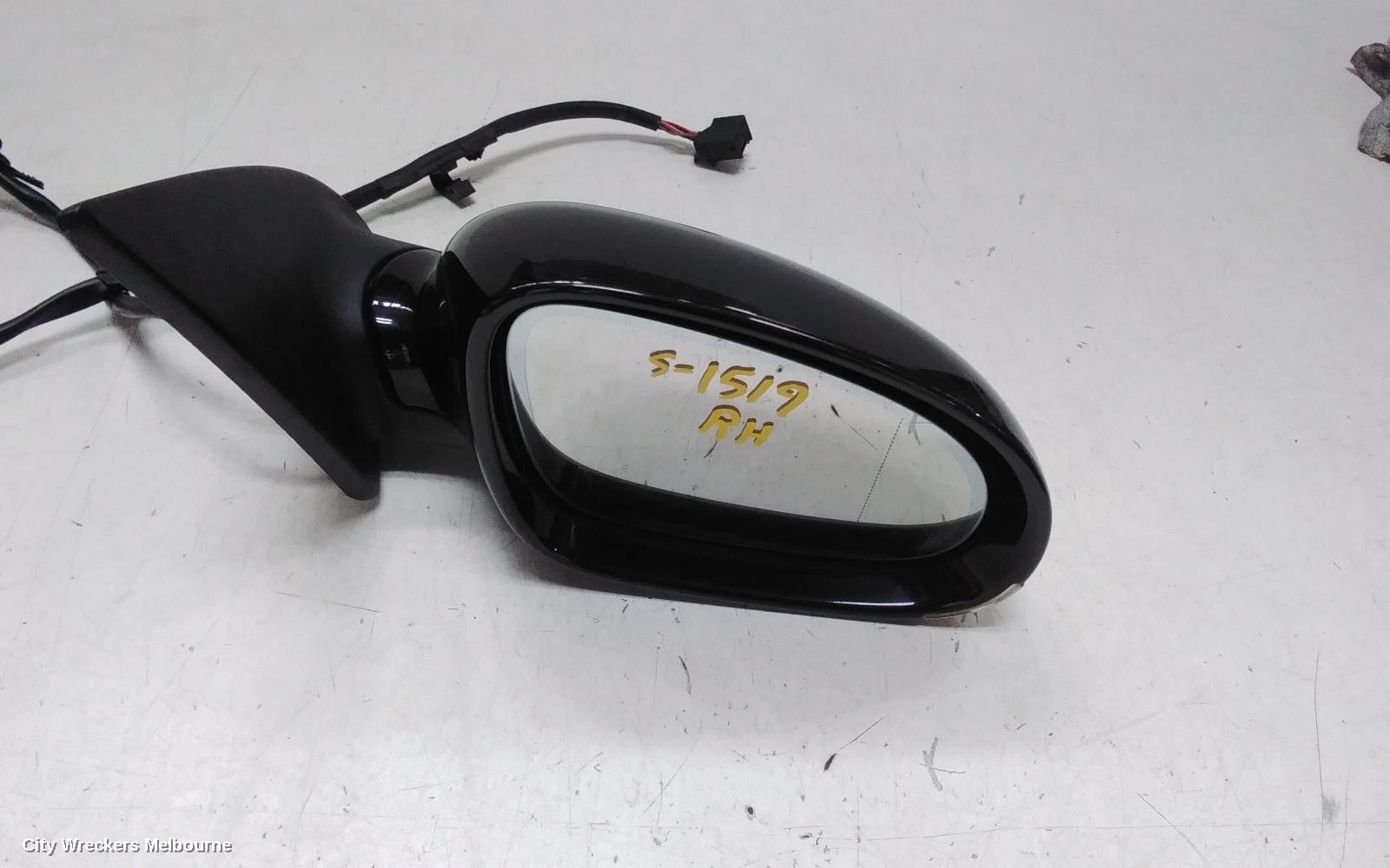 VOLKSWAGEN EOS RIGHT DOOR MIRROR, 1F, COLOUR CODED, 02/2007 - 05/2008