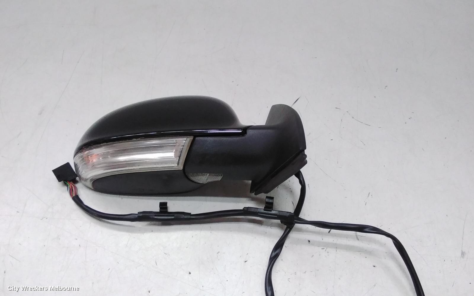VOLKSWAGEN EOS RIGHT DOOR MIRROR, 1F, COLOUR CODED, 02/2007 - 05/2008