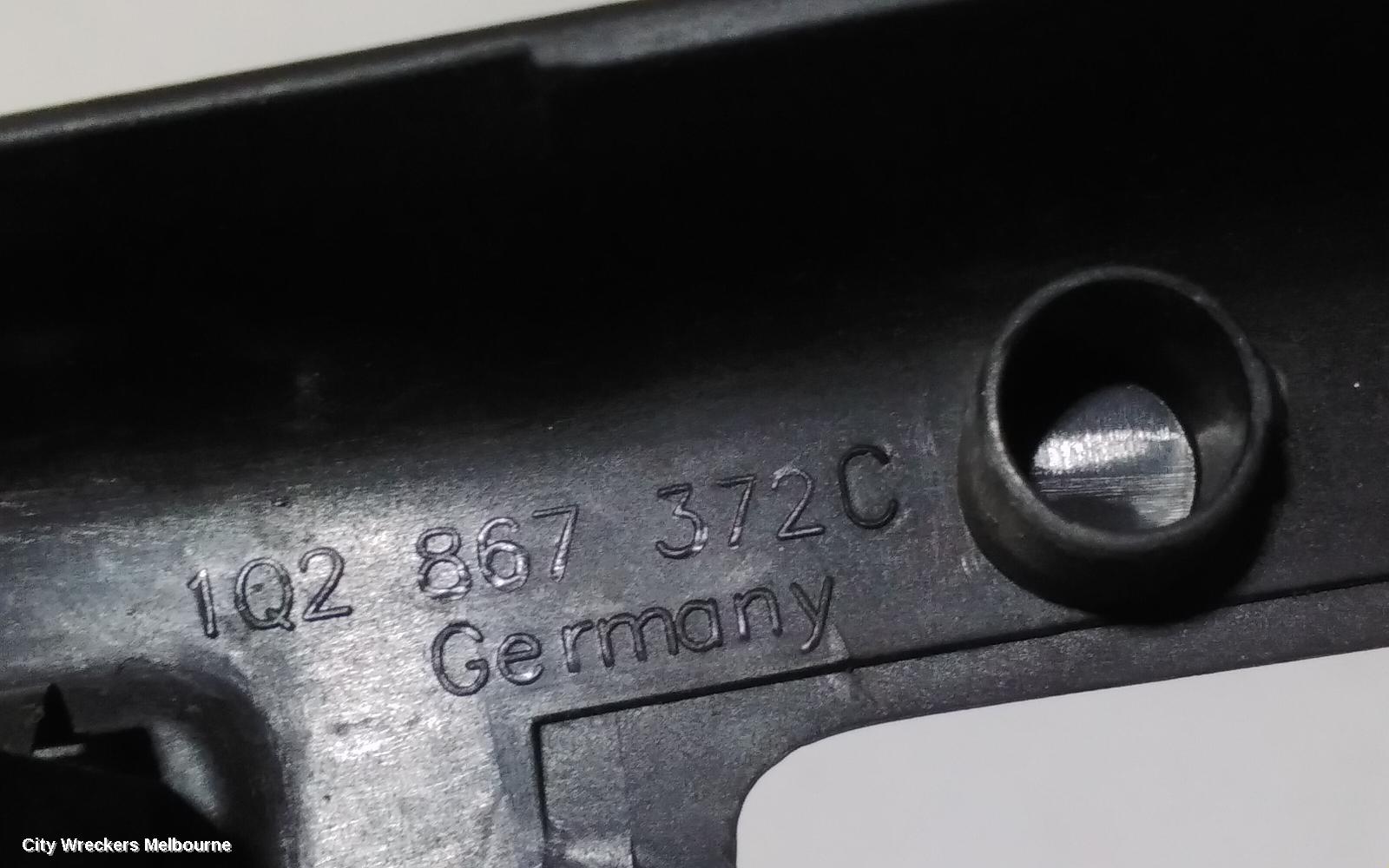 VOLKSWAGEN EOS PWR DR WIND SWITCH, RH WINDOW SWITCH ONLY, ALL WINDOWS, W/O CHROME ON SWITCHES TYPE, 1F, 02/2007 - 04/2011