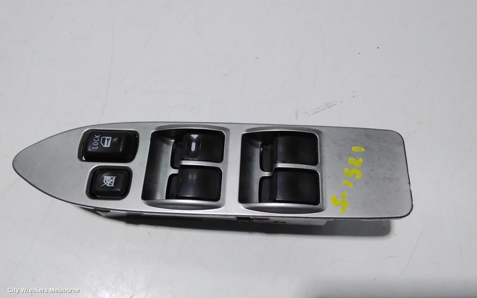 MITSUBISHI PAJERO PWR DR WIND SWITCH, RH FRONT (MASTER SWITCH), 5DR, NS-NT, 11/2006 ONWARDS