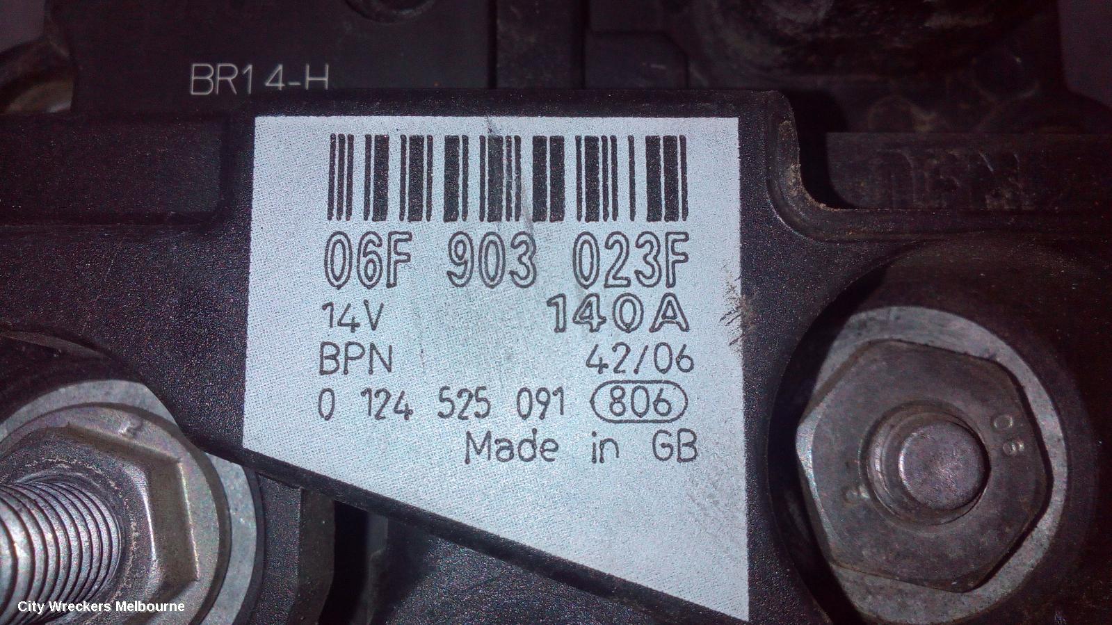 VOLKSWAGEN PASSAT STARTER, DIESEL, 2.0, BOSCH, NON STOP/START TYPE, 3C/MK6 B6/3CC, 03/2006 - 05/2011