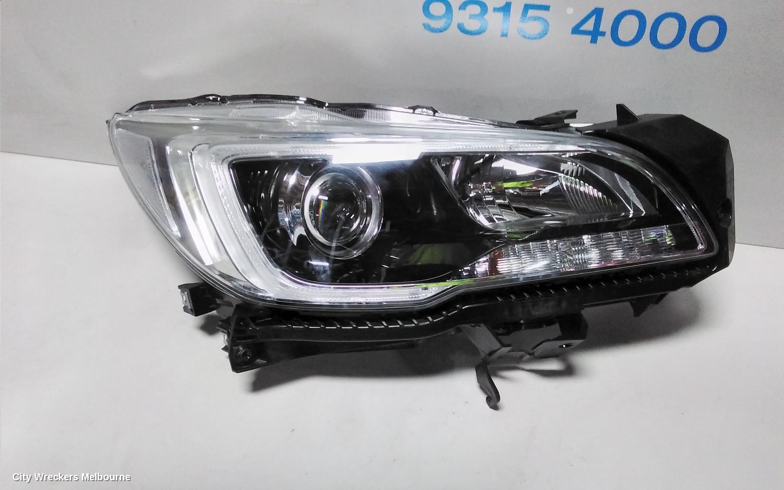 SUBARU OUTBACK RIGHT HEADLAMP, 6TH GEN, LED TYPE, 08/2014 - 12/2017