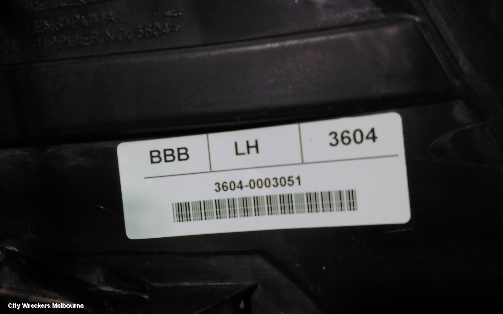HOLDEN COMMODORE LEFT TAILLIGHT, VE, WAGON, 08/2006 - 05/2013