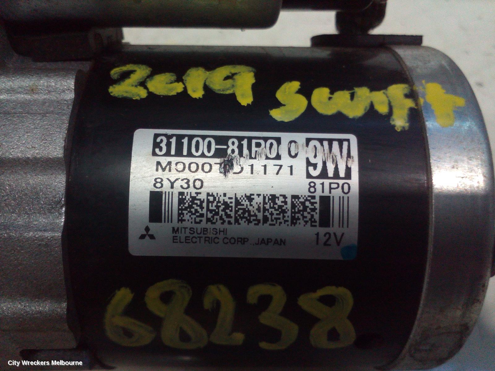 SUZUKI SWIFT STARTER, PETROL, 1.2, K12C, AZ, 04/2017 ONWARDS